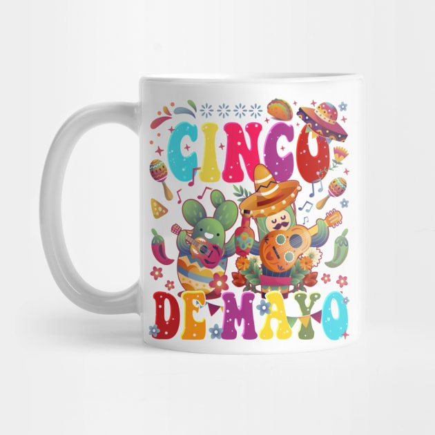 Cinco De Mayo Fun colorful celebration fifth may Mexican style cactus in Sombrero by Ridgway